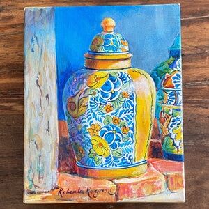 Roberta Rogers acrylic ginger jar 8x10
